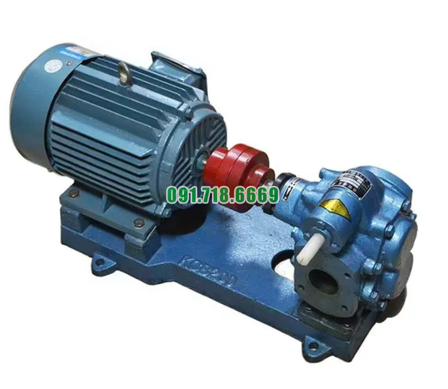Bơm bánh răng KCB200 gang thép áp suất 3.3 Bar lưu lượng 12 m3