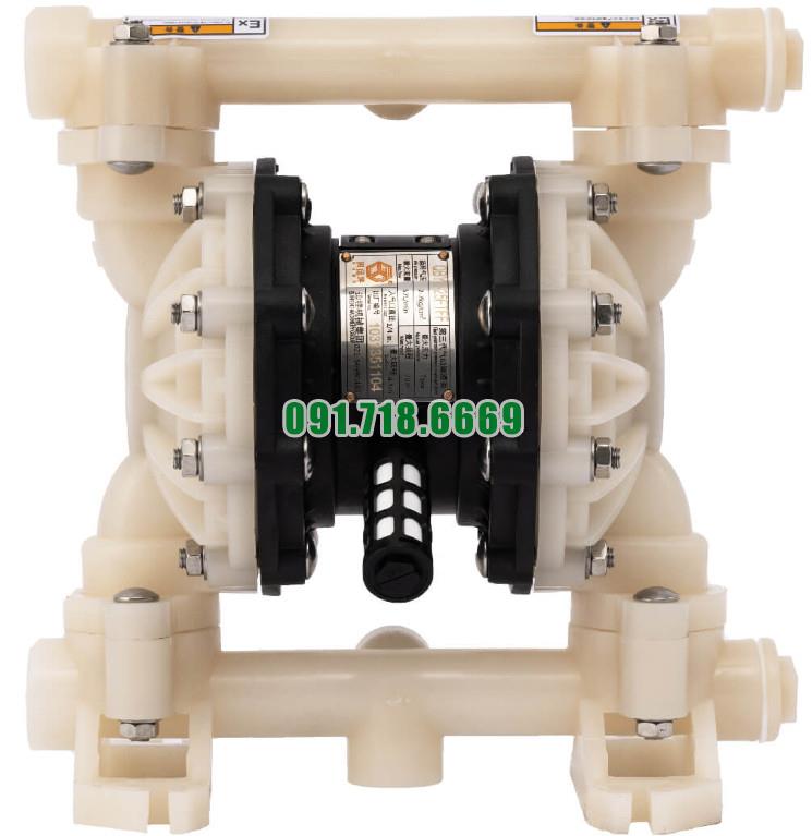 Báo giá bơm màng QBY3-25STFF vật liệu nhựa PP