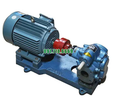 Bơm bánh răng KCB200 gang thép áp suất 3.3 Bar lưu lượng 12 m3