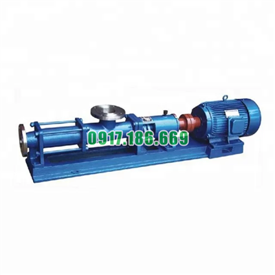 Bơm vít xoắn bơm bùn 2,3m3/h áp 6bar, bơm trục vít 1.1kw