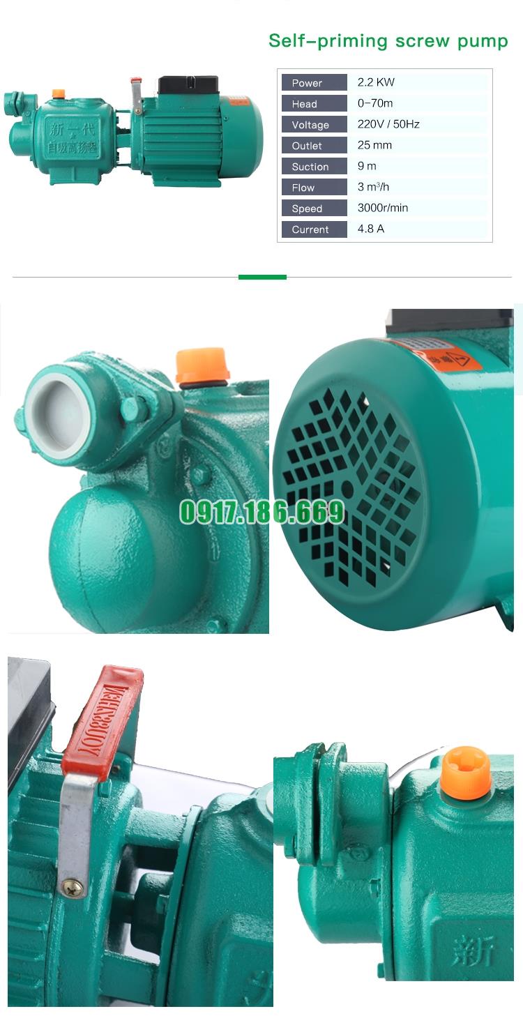 thông số kỹ thuật của bơm trục vít